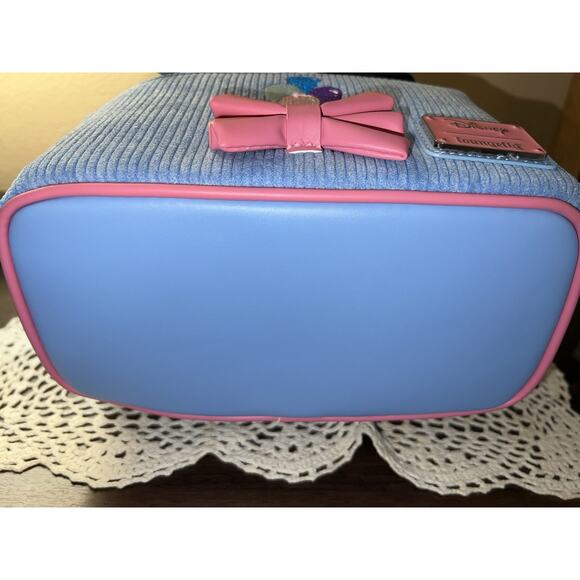 Loungefly Disney Winnie the Pooh Eeyore Peeking Corduroy Backpack & Coin Bag - Picture 6 of 8